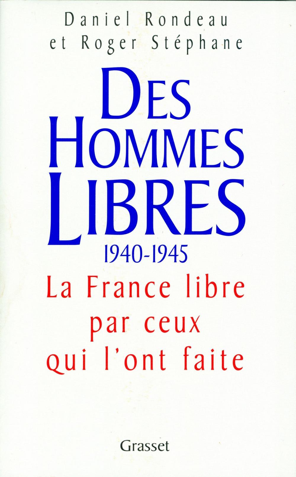 Big bigCover of Des hommes libres