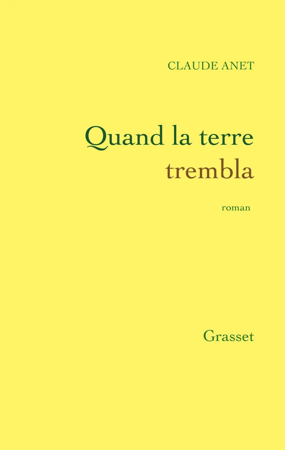 Big bigCover of Quand la Terre trembla...