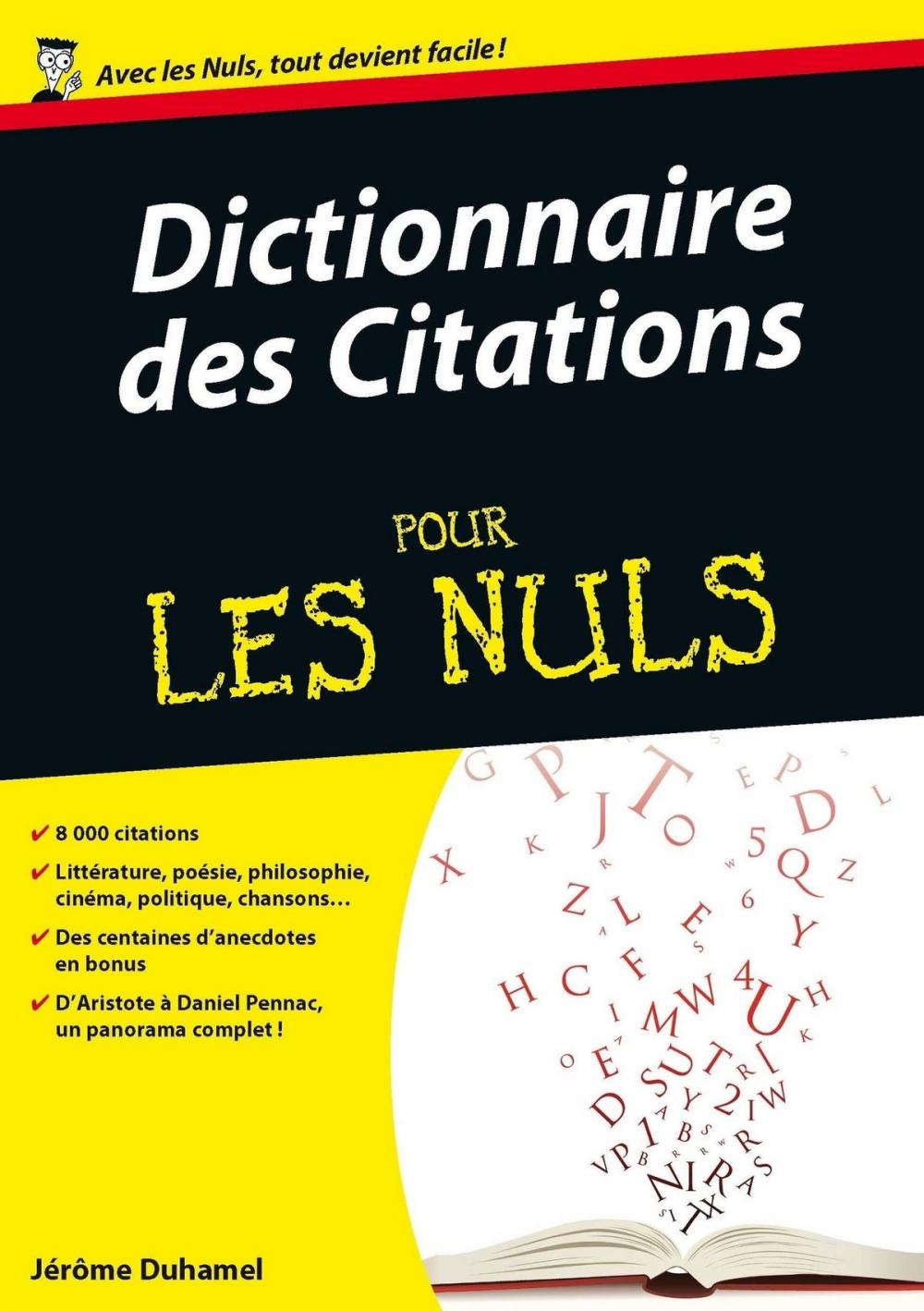 Big bigCover of Dictionnaire des citations Pour les Nuls