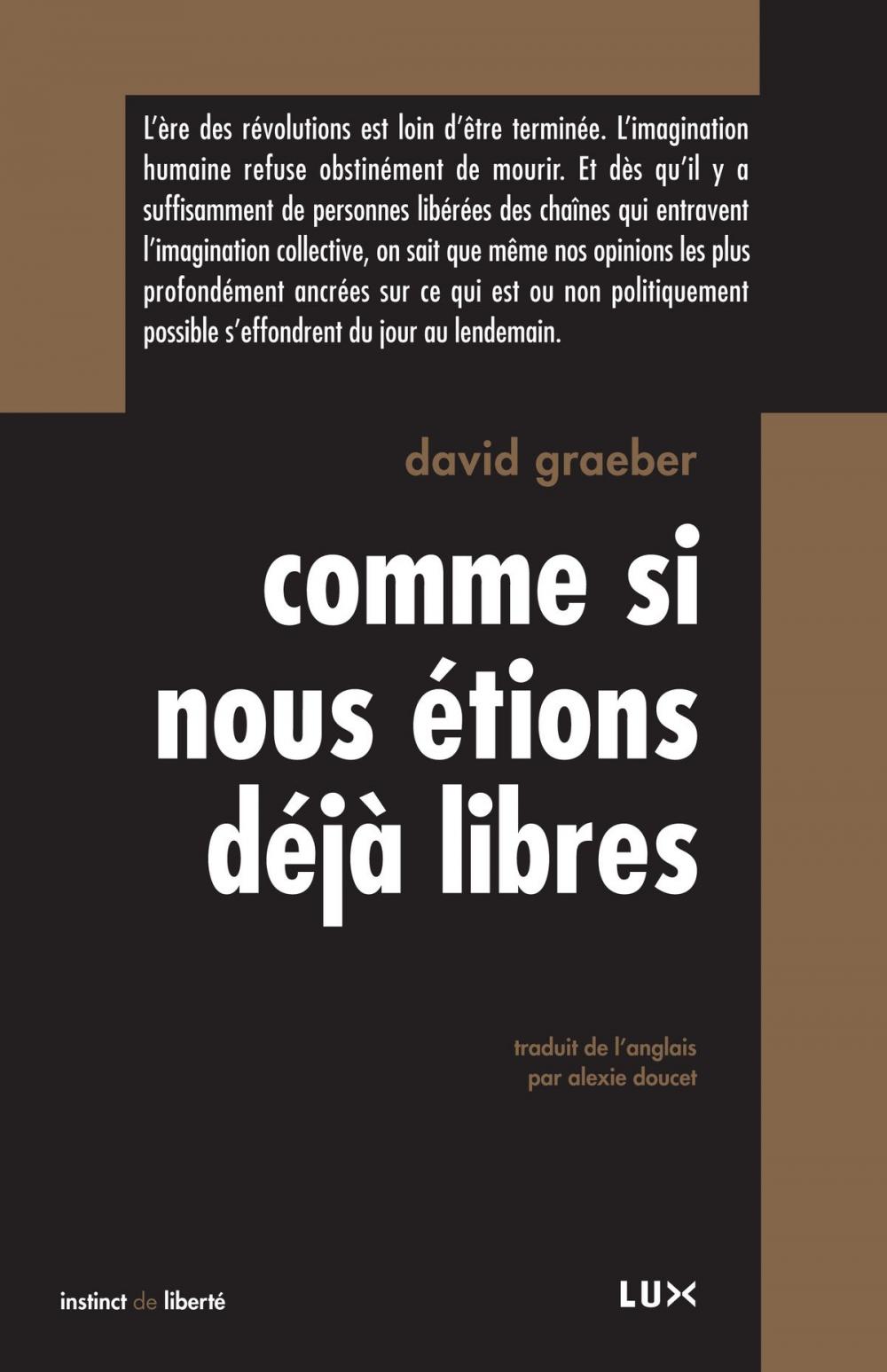 Big bigCover of Comme si nous étions déjà libres