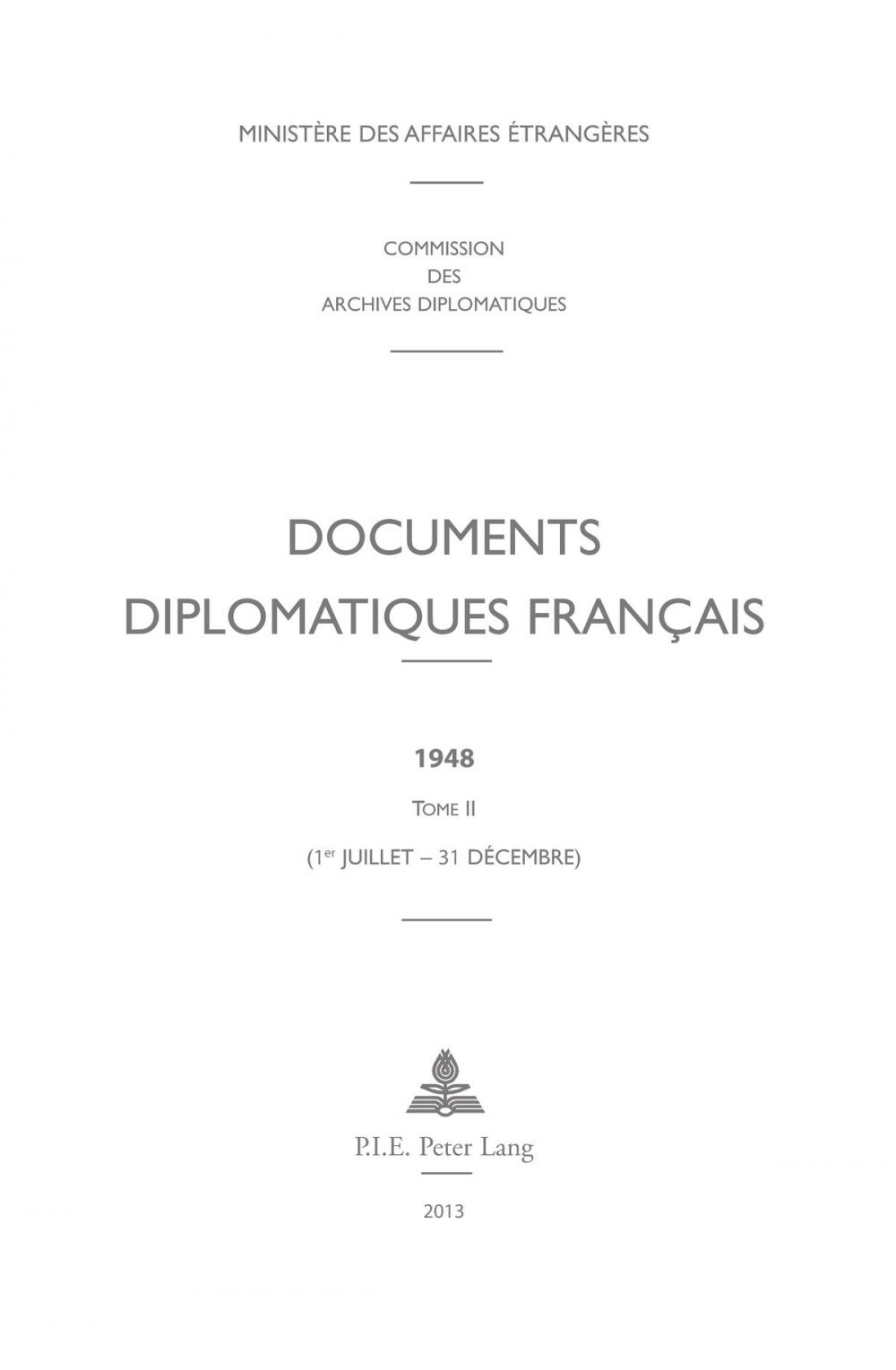 Big bigCover of Documents diplomatiques français