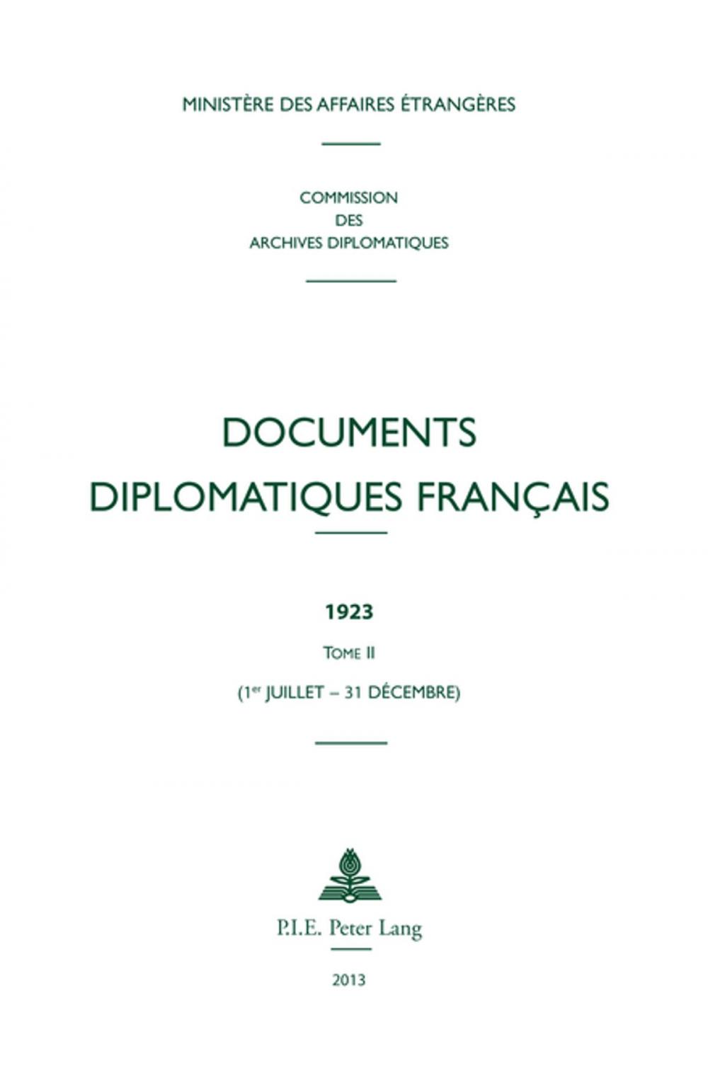 Big bigCover of Documents diplomatiques français
