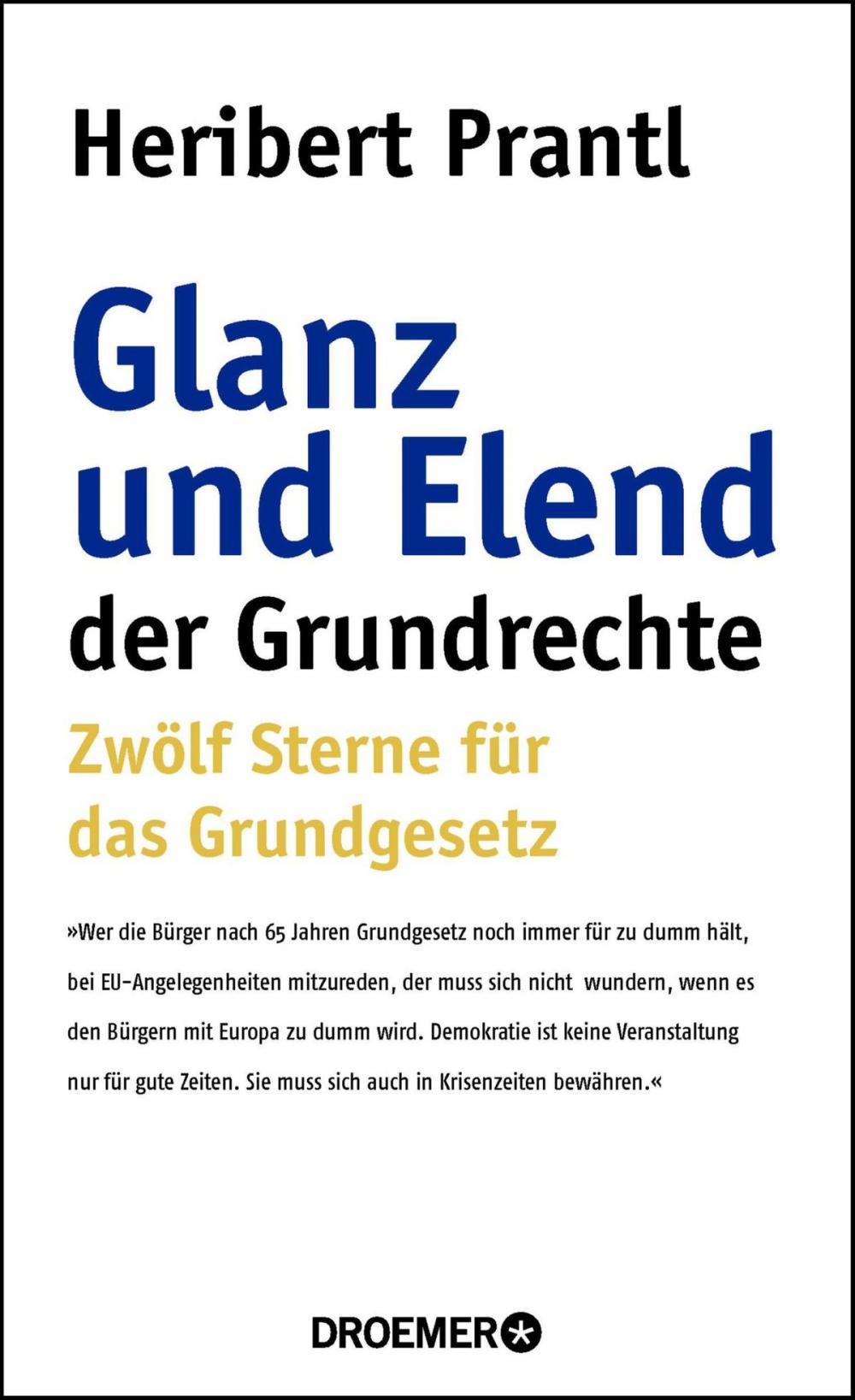 Big bigCover of Glanz und Elend der Grundrechte