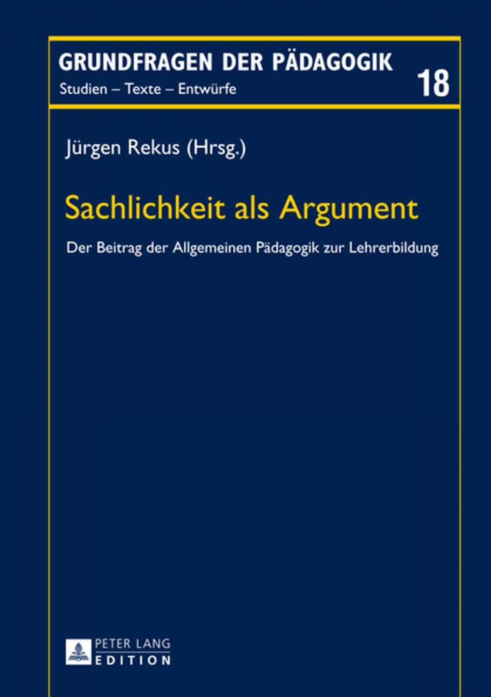 Big bigCover of Sachlichkeit als Argument