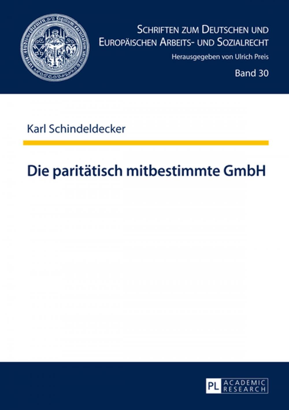 Big bigCover of Die paritaetisch mitbestimmte GmbH