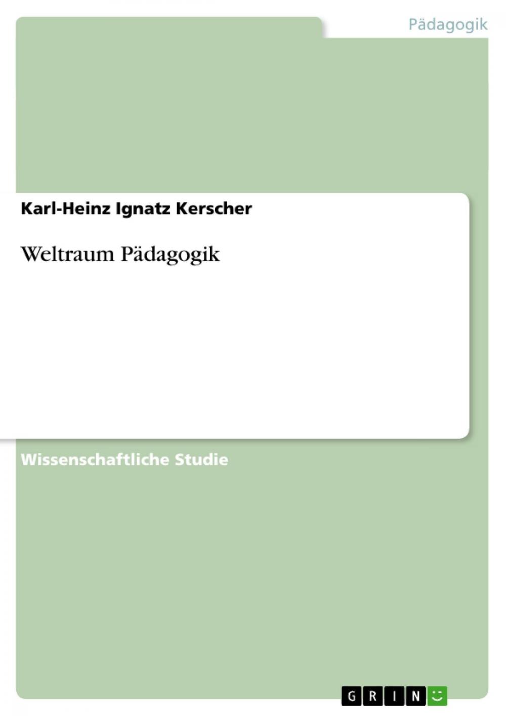 Big bigCover of Weltraum Pädagogik