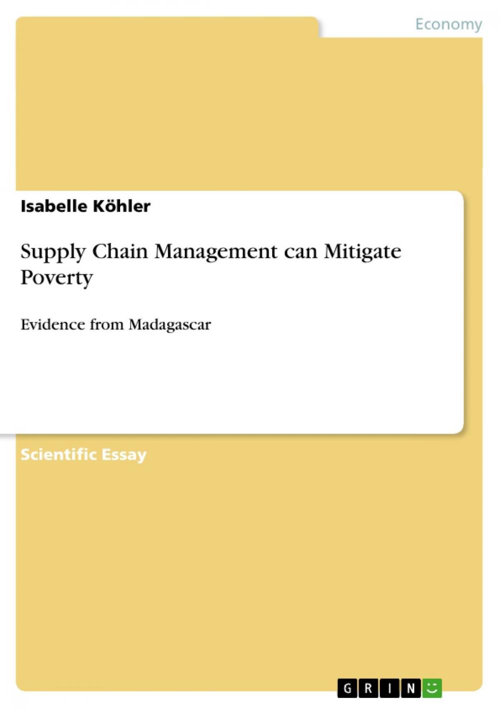 Big bigCover of Supply Chain Management can Mitigate Poverty