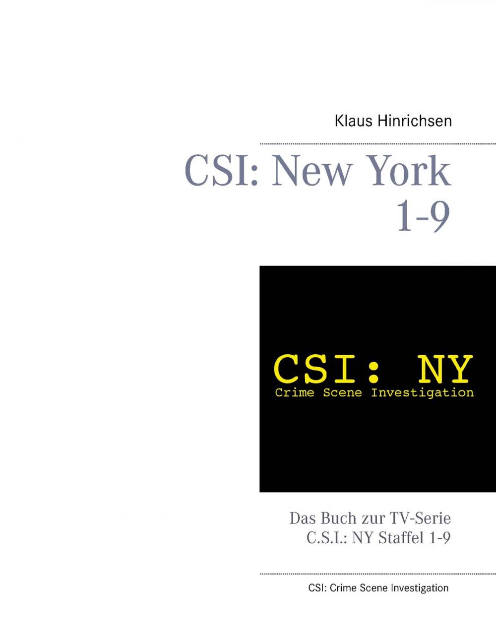 Big bigCover of CSI: New York Staffel 1 - 9