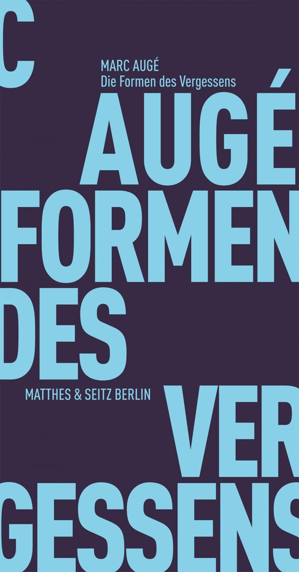 Big bigCover of Die Formen des Vergessens