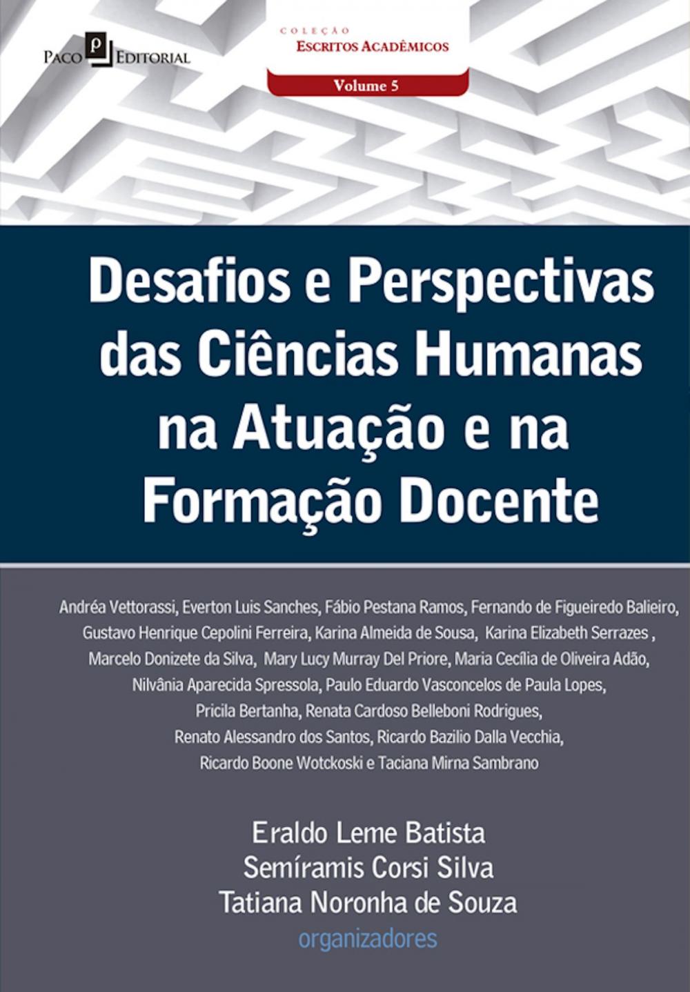 Big bigCover of Desafios e perspectivas das ciências humanas na atuação e na formação docente