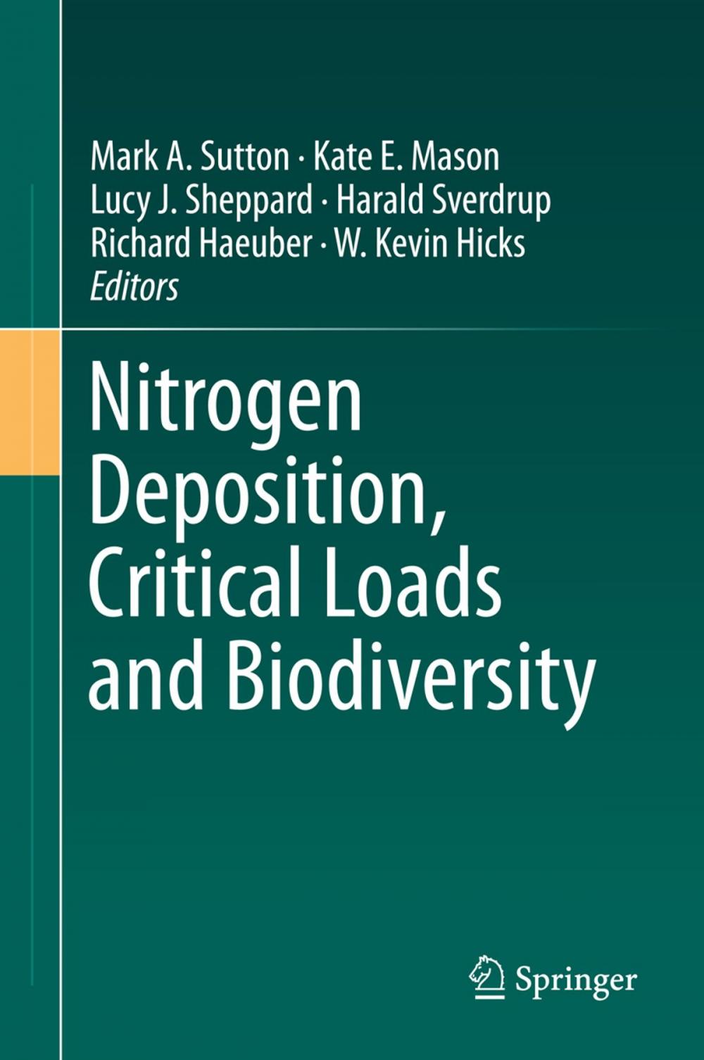 Big bigCover of Nitrogen Deposition, Critical Loads and Biodiversity