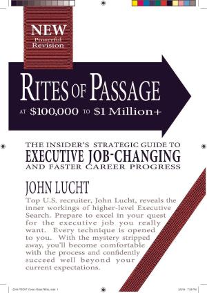 Cover of the book Rites of Passage at $100,000 to $1,000,000+ by Stefan Reinisch, Juergen Hoeller