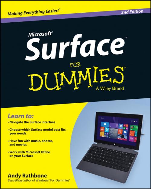 Cover of the book Surface For Dummies by Andy Rathbone, Wiley