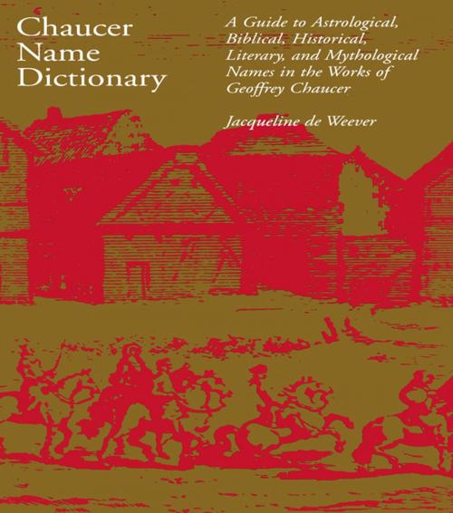 Cover of the book Chaucer Name Dictionary by Jacqueline de Weever, Taylor and Francis