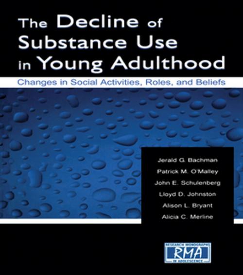 Cover of the book The Decline of Substance Use in Young Adulthood by Jerald G. Bachman, Patrick M. O'Malley, John E. Schulenberg, Lloyd D. Johnston, Alison L. Bryant, Alicia C. Merline, Taylor and Francis