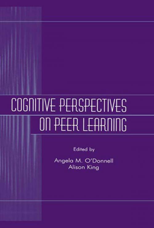 Cover of the book Cognitive Perspectives on Peer Learning by , Taylor and Francis