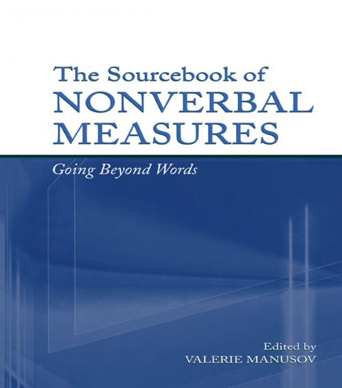 Cover of the book The Sourcebook of Nonverbal Measures by , Taylor and Francis