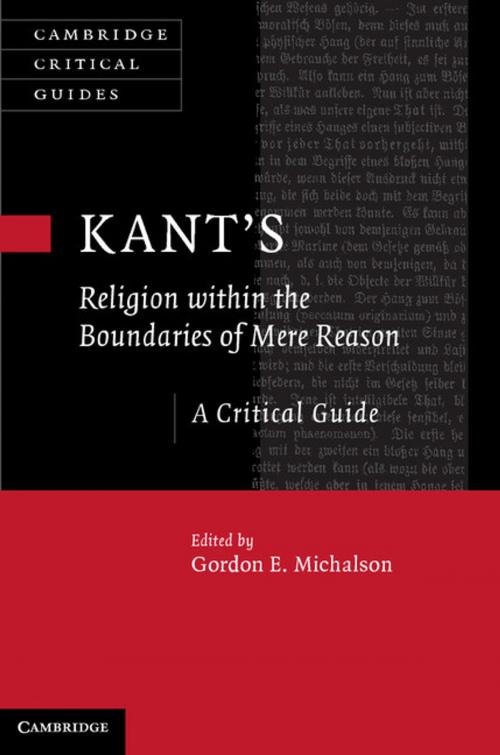 Cover of the book Kant’s Religion within the Boundaries of Mere Reason by , Cambridge University Press