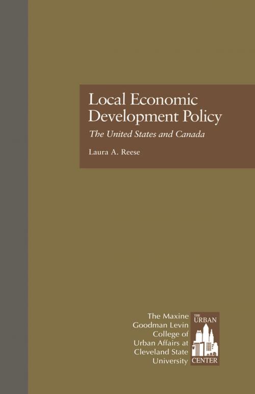 Cover of the book Local Economic Development Policy by Laura A. Reese, Urban Center Staff, Taylor and Francis