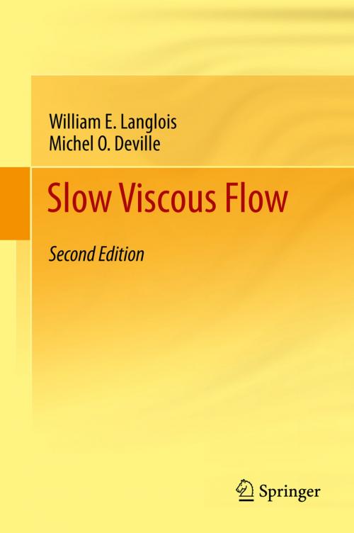 Cover of the book Slow Viscous Flow by Michel O. Deville, William E. Langlois, Springer International Publishing