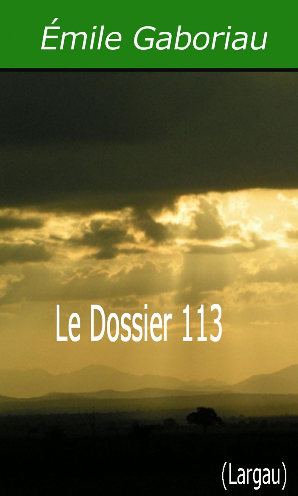 Big bigCover of Le Dossier 113