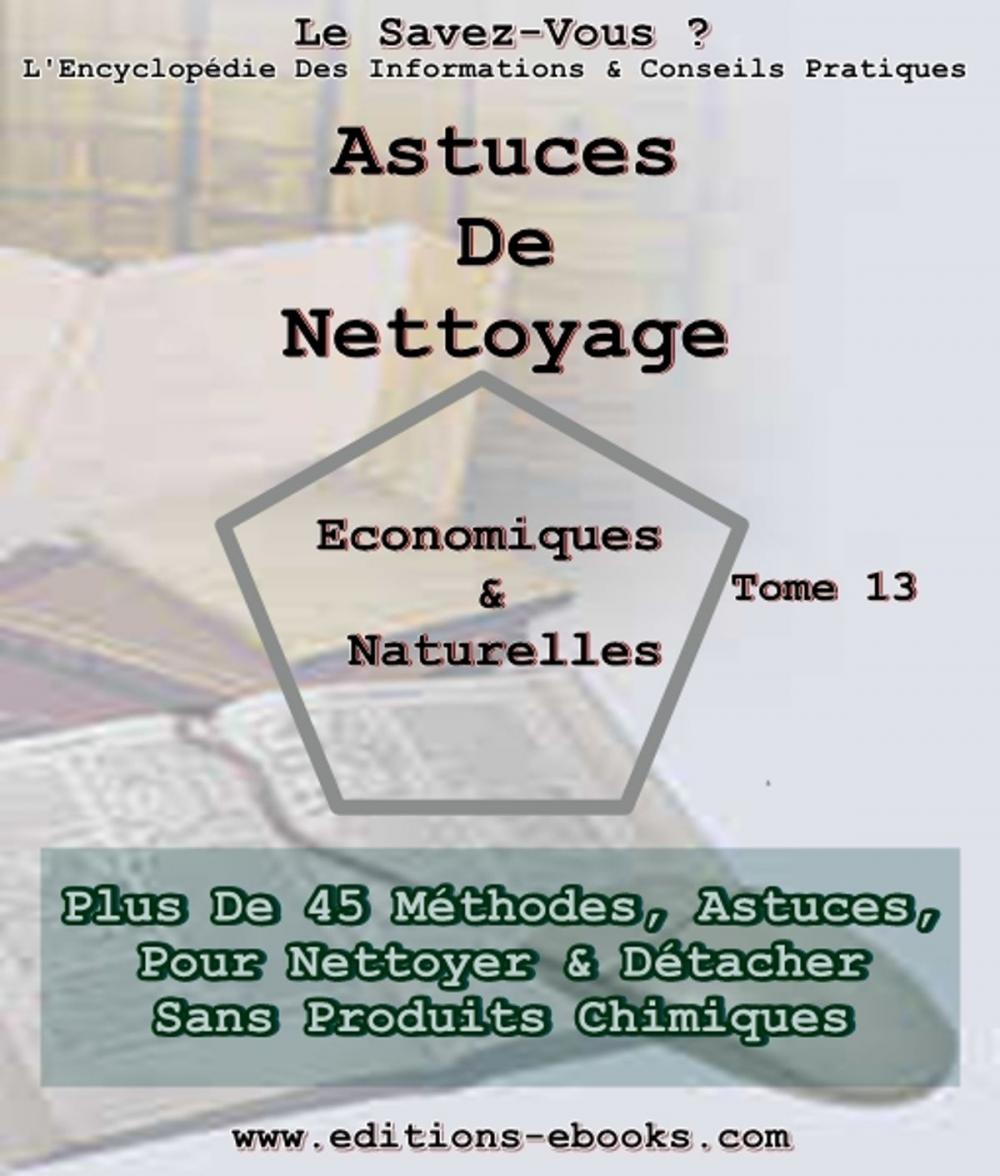 Big bigCover of Astuces de nettoyage, économiques et naturelles