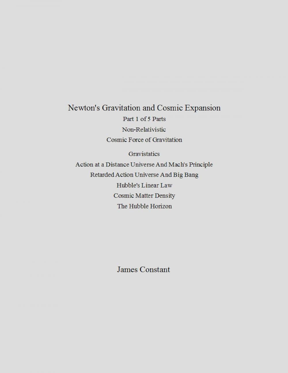 Big bigCover of Newton's Gravitation and Cosmic Expansion (I. Non-Relativistic)