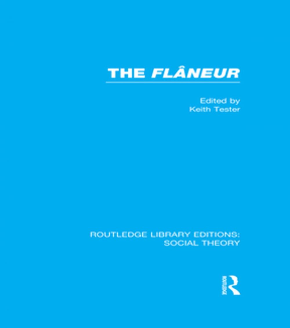 Big bigCover of The Flaneur (RLE Social Theory)