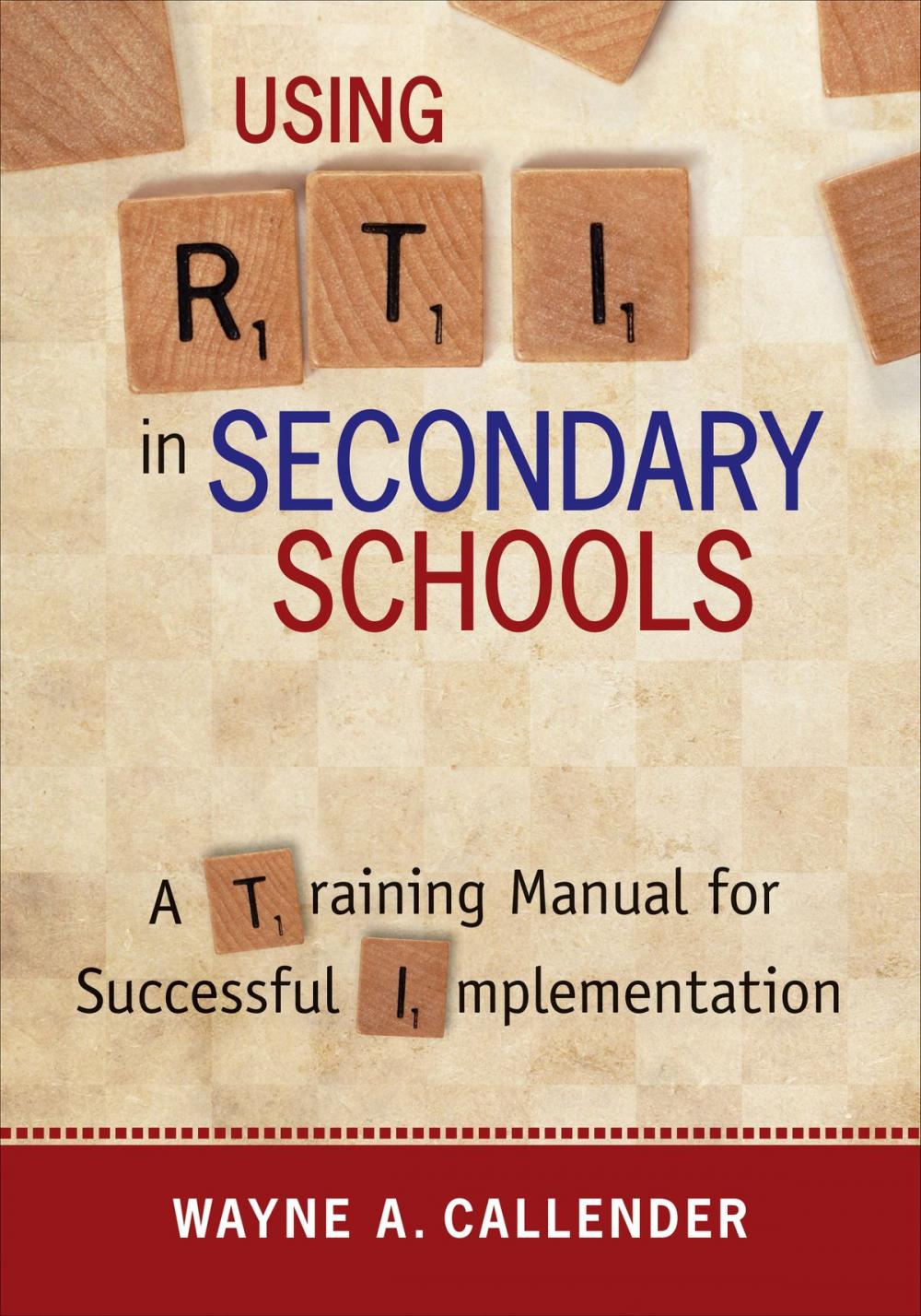 Big bigCover of Using RTI in Secondary Schools