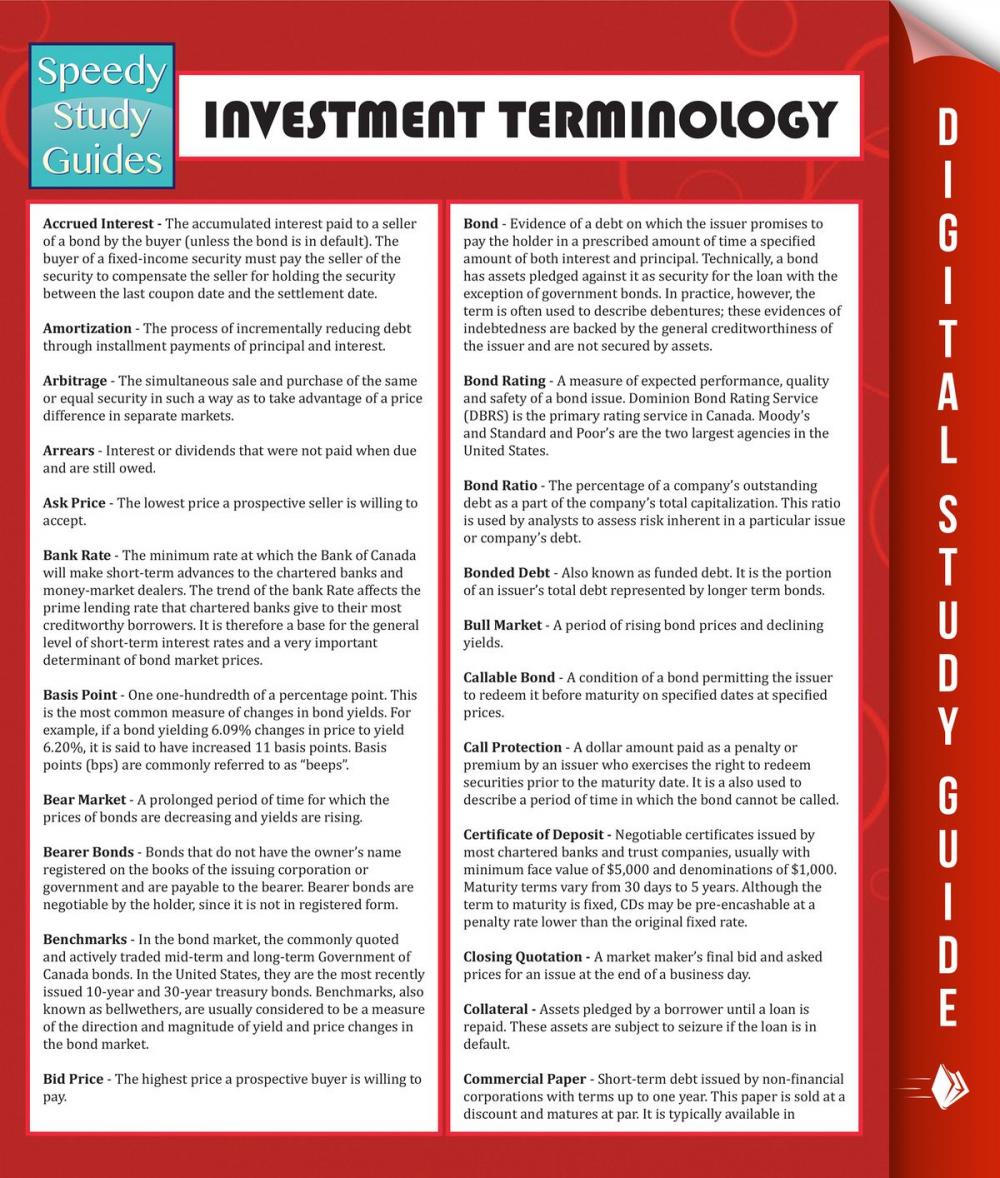 Big bigCover of Investment Terminology