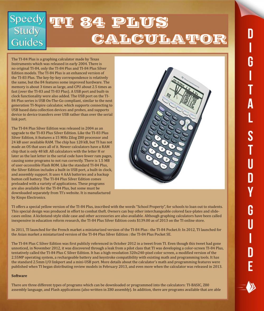 Big bigCover of Ti 84 Plus Calculator