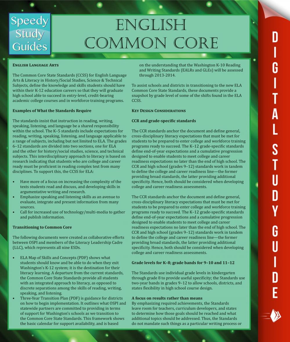 Big bigCover of English Common Core