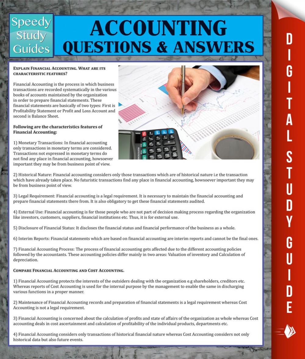 Big bigCover of Accounting Questions & Answers