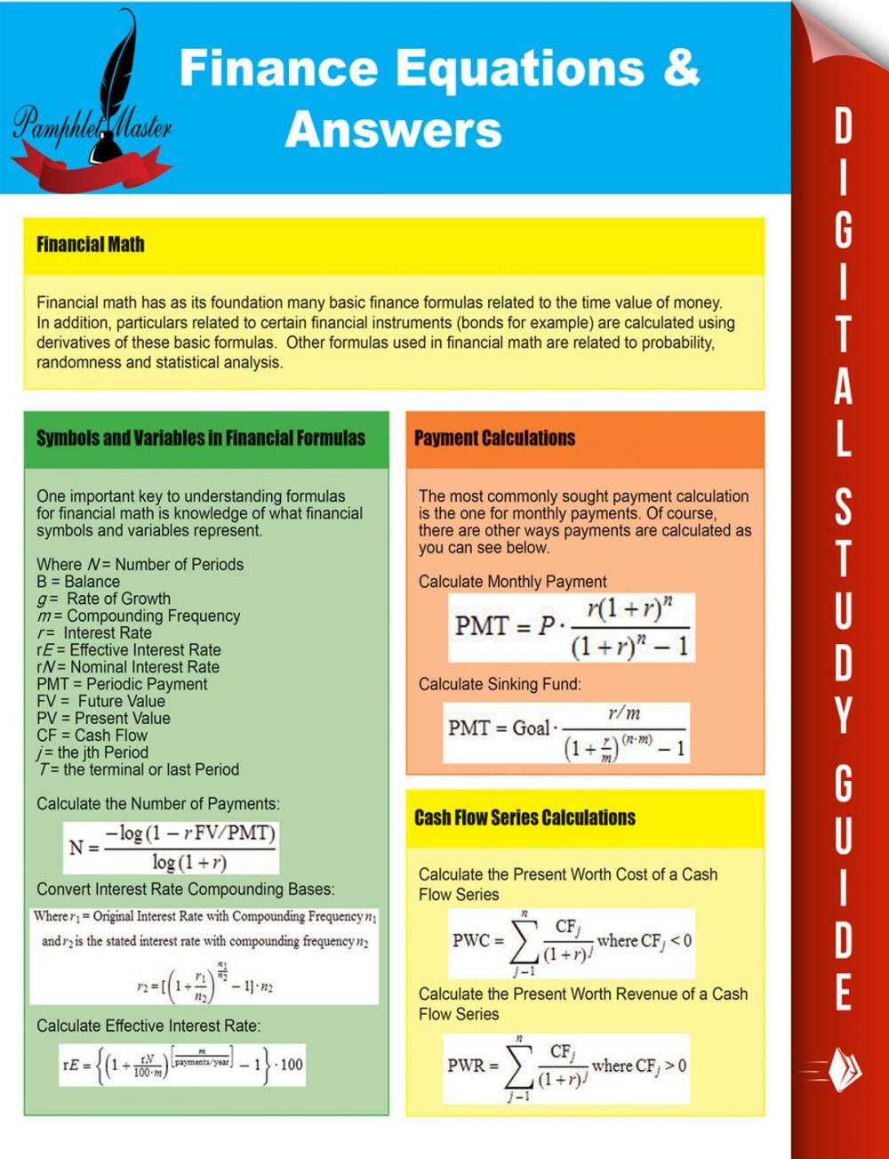 Big bigCover of Finance Equations & Answers