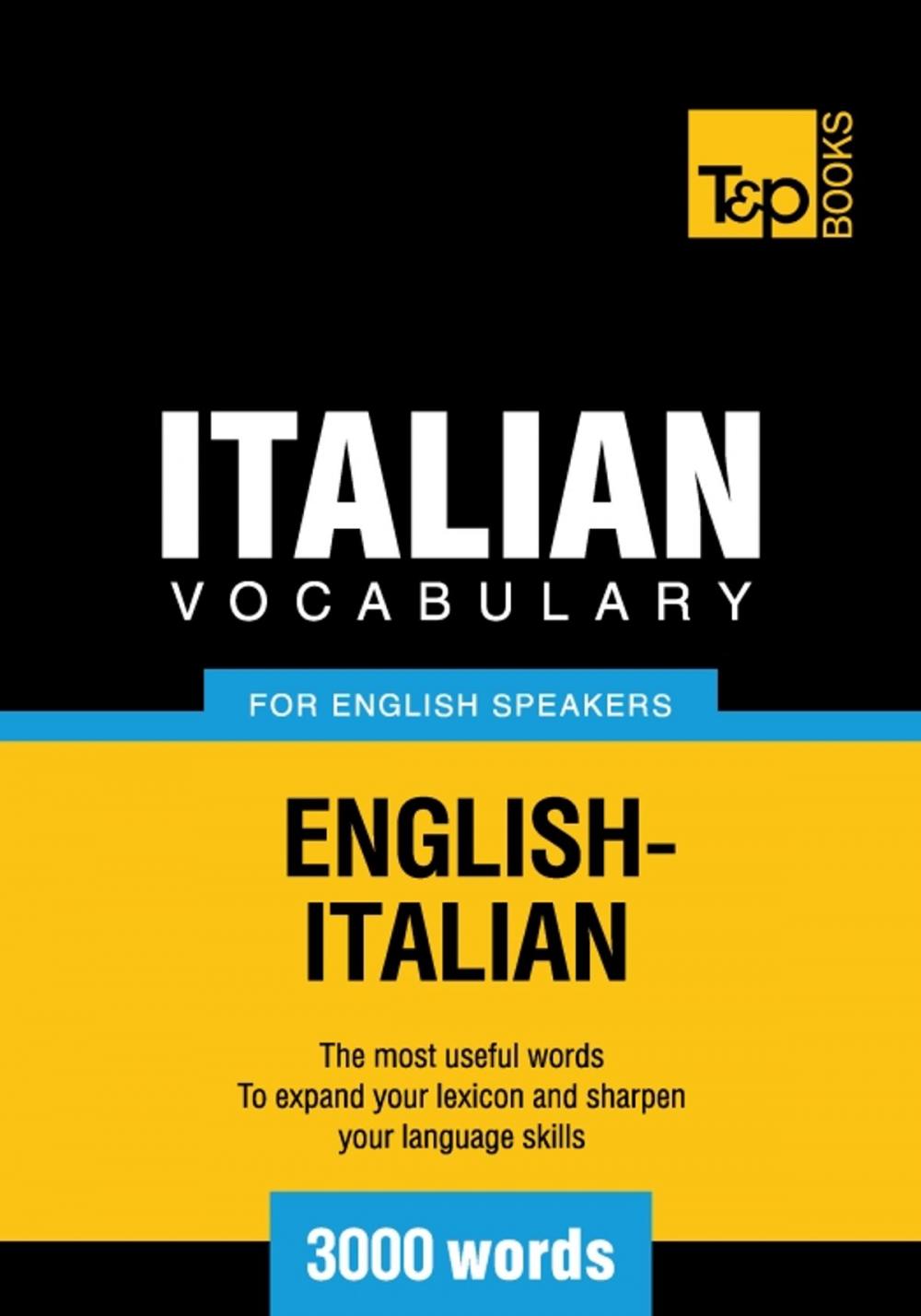 Big bigCover of Italian Vocabulary for English Speakers - 3000 Words