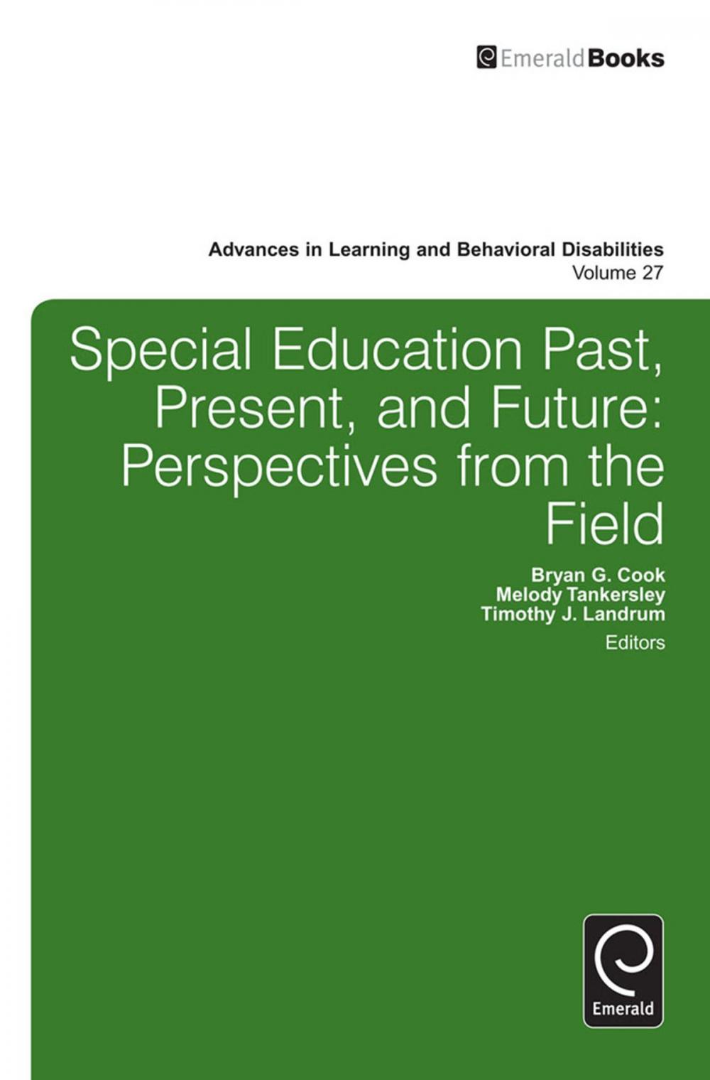 Big bigCover of Special education past, present, and future