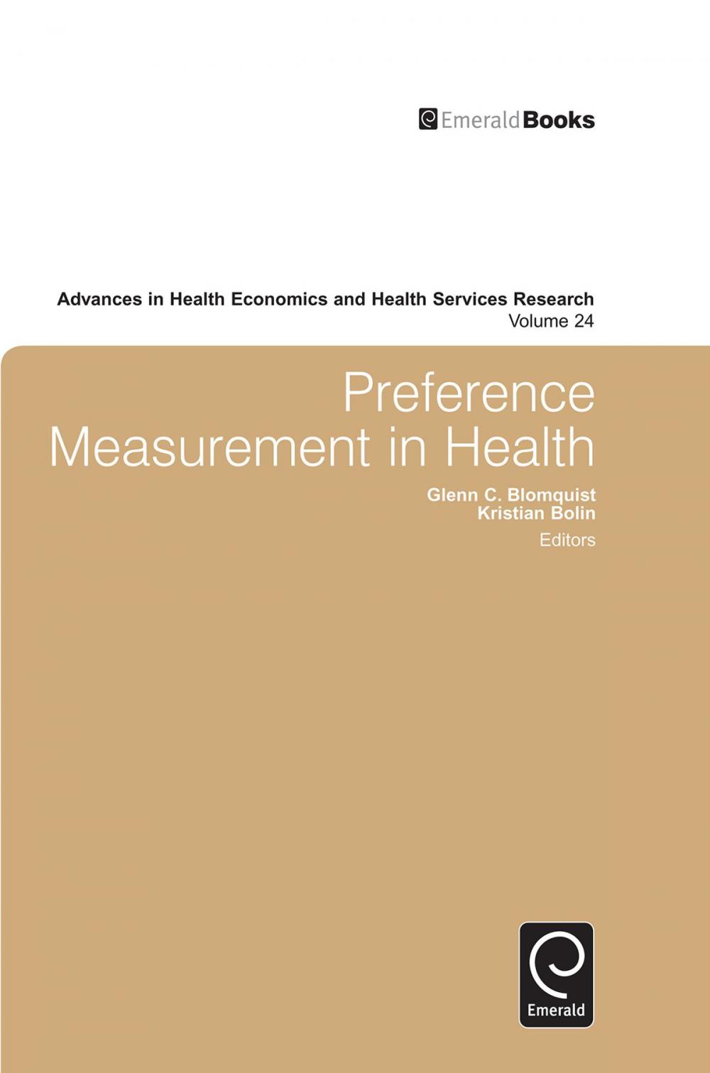 Big bigCover of Preference Measurement in Health