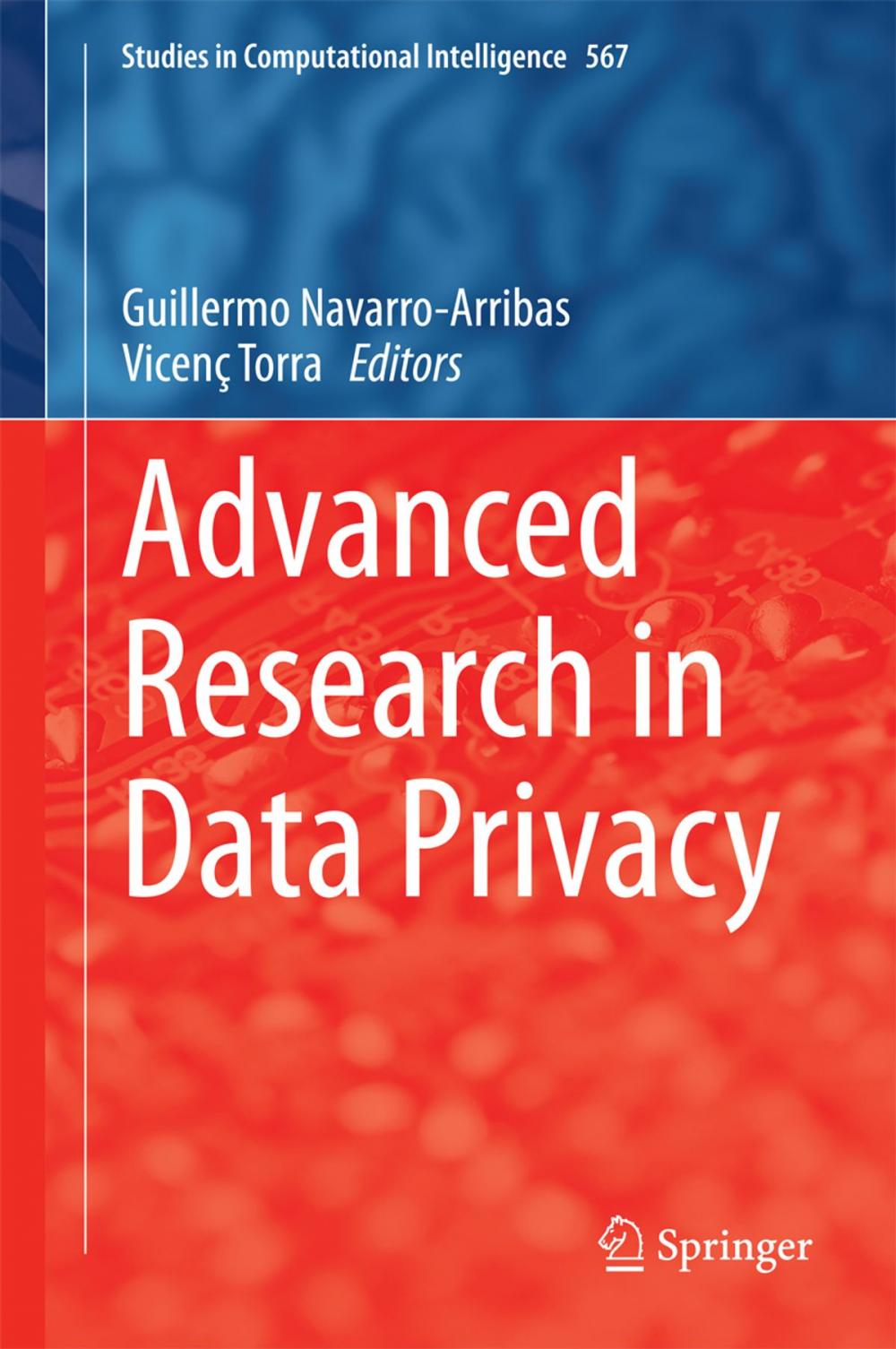 Big bigCover of Advanced Research in Data Privacy