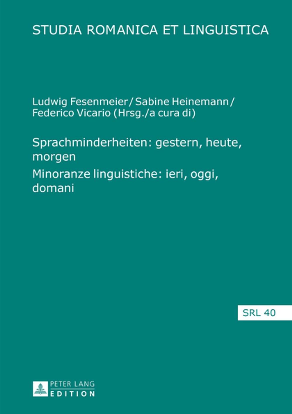 Big bigCover of Sprachminderheiten: gestern, heute, morgen- Minoranze linguistiche: ieri, oggi, domani