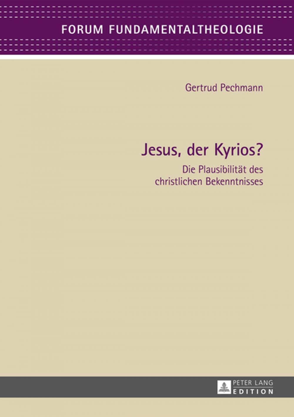 Big bigCover of Jesus, der Kyrios?