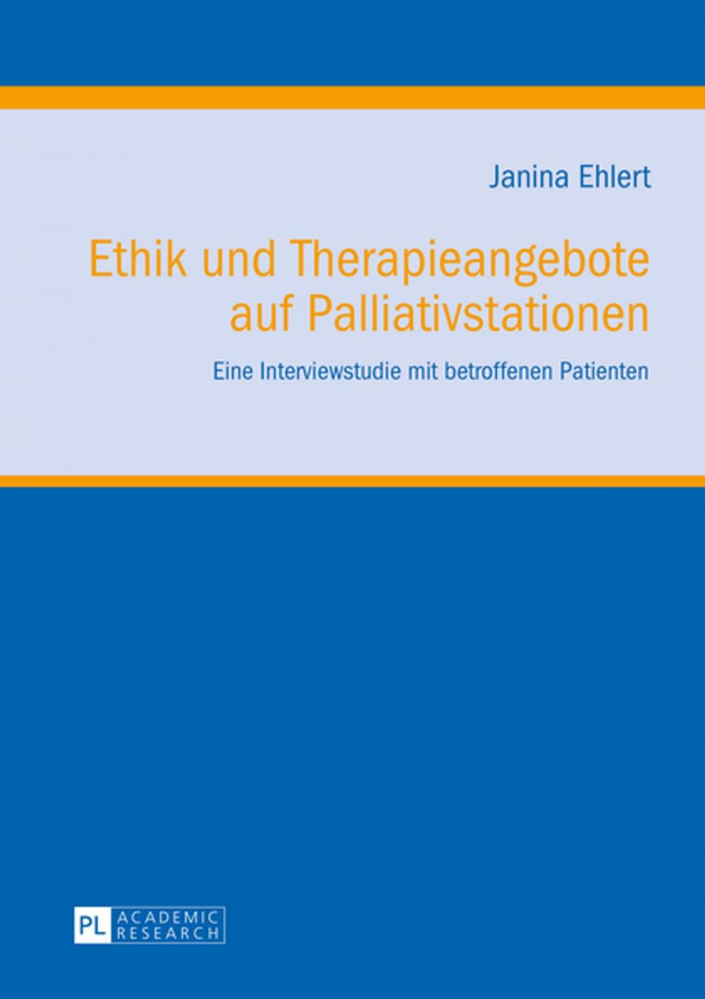 Big bigCover of Ethik und Therapieangebote auf Palliativstationen