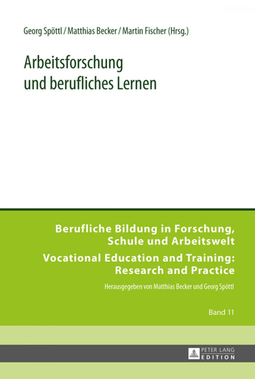 Big bigCover of Arbeitsforschung und berufliches Lernen