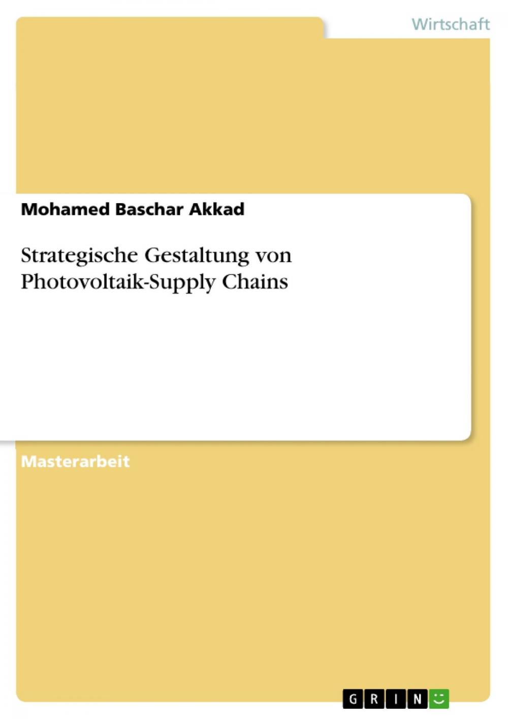 Big bigCover of Strategische Gestaltung von Photovoltaik-Supply Chains