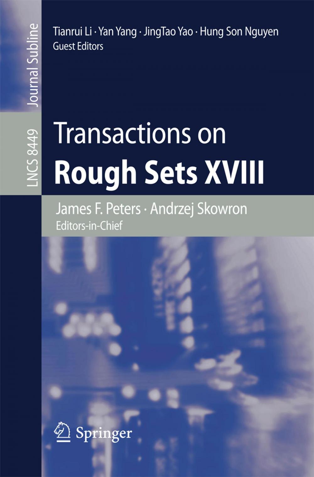 Big bigCover of Transactions on Rough Sets XVIII