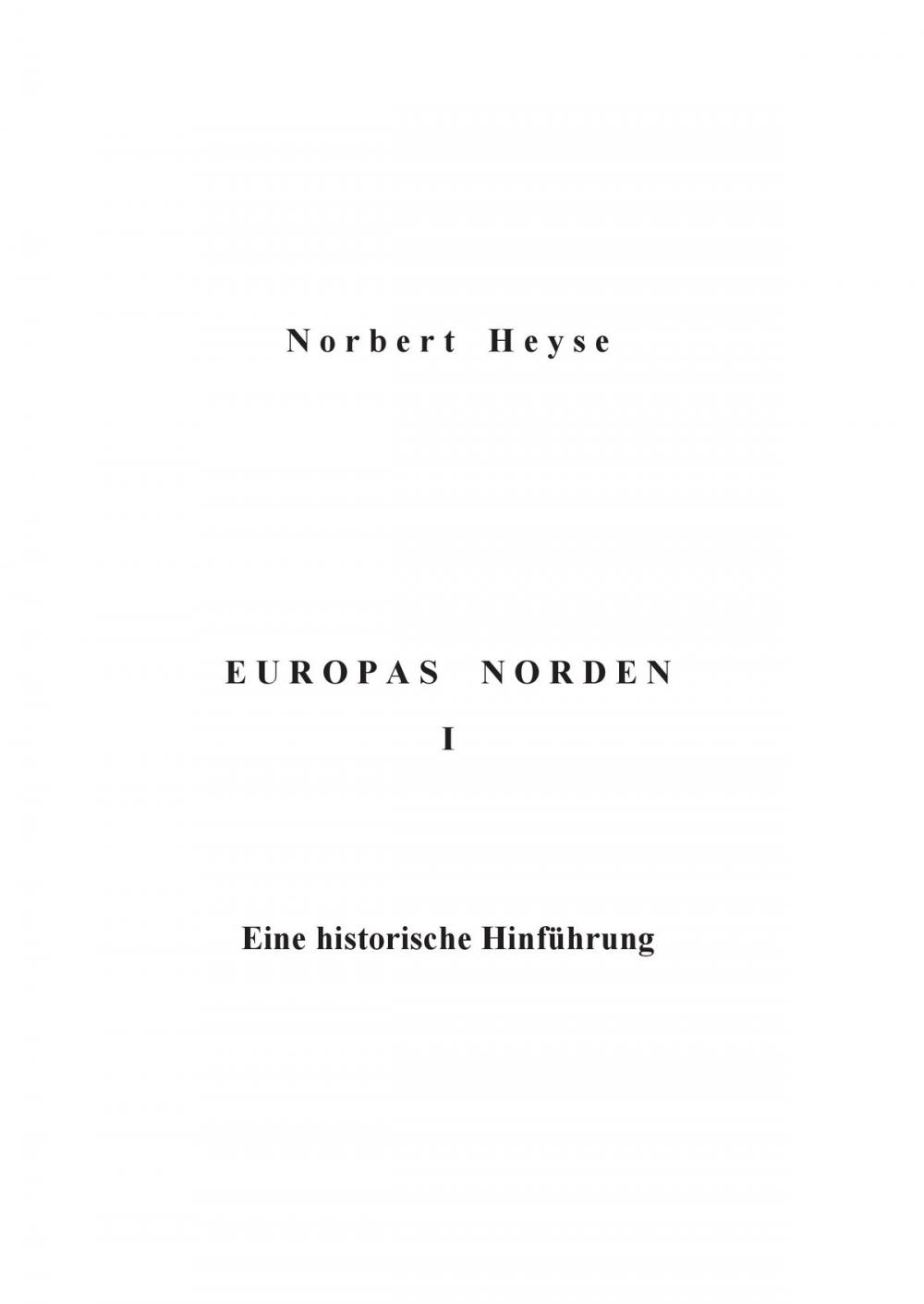 Big bigCover of Europas Norden I