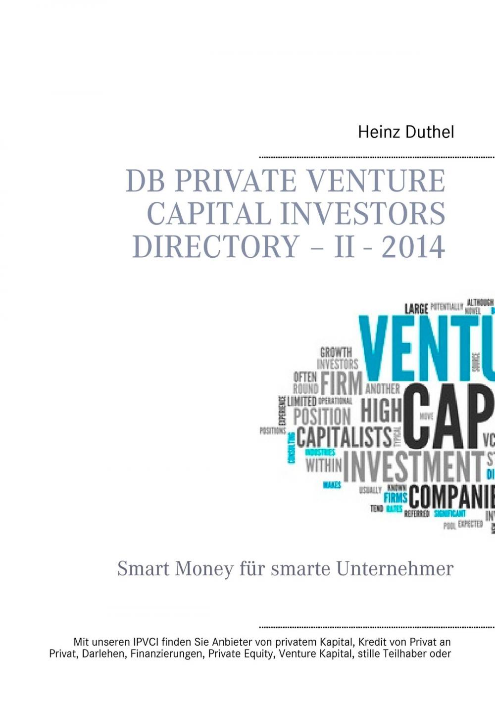 Big bigCover of DB Private Venture Capital Investors Directory – II - 2014