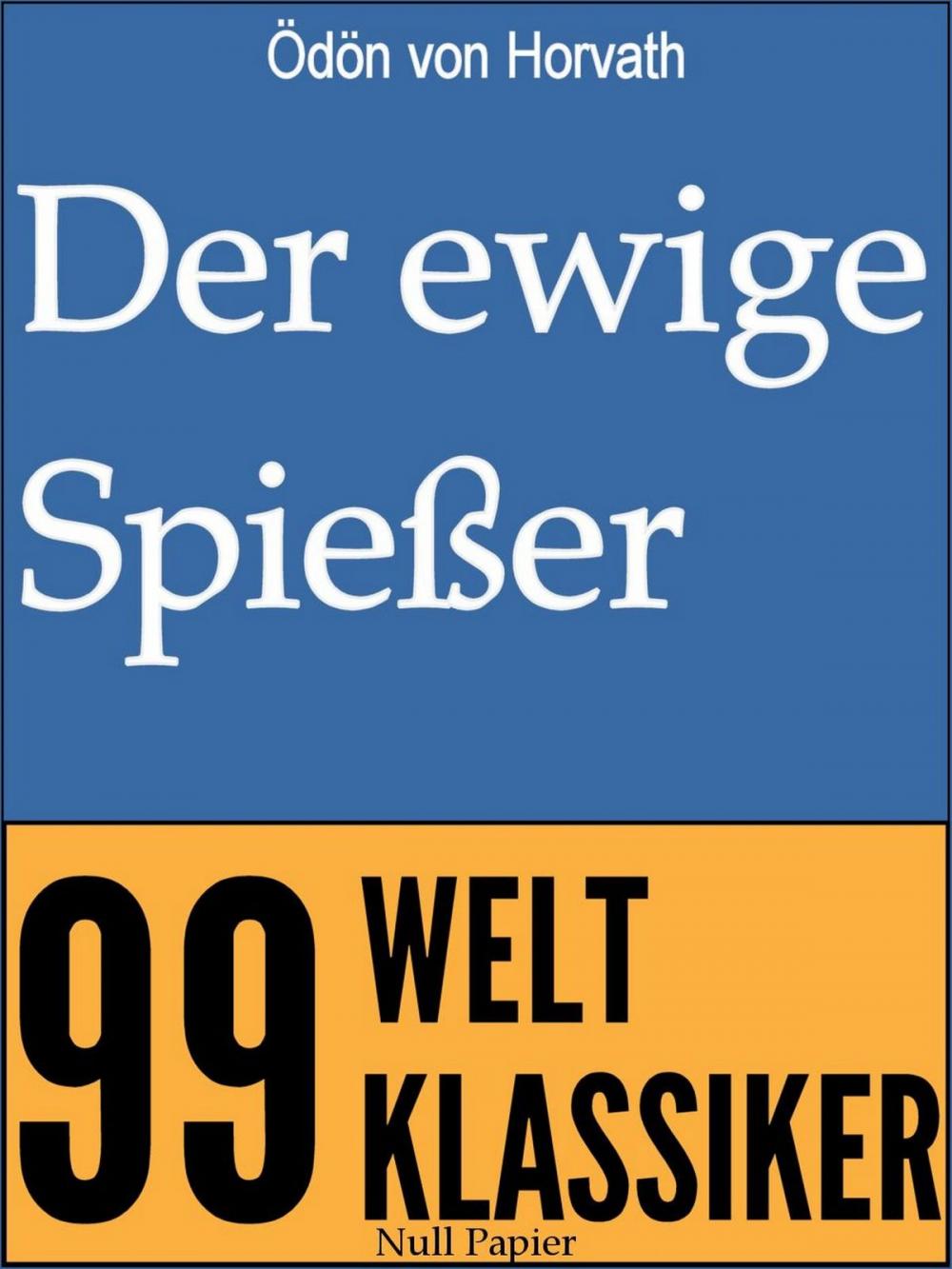 Big bigCover of Der ewige Spießer