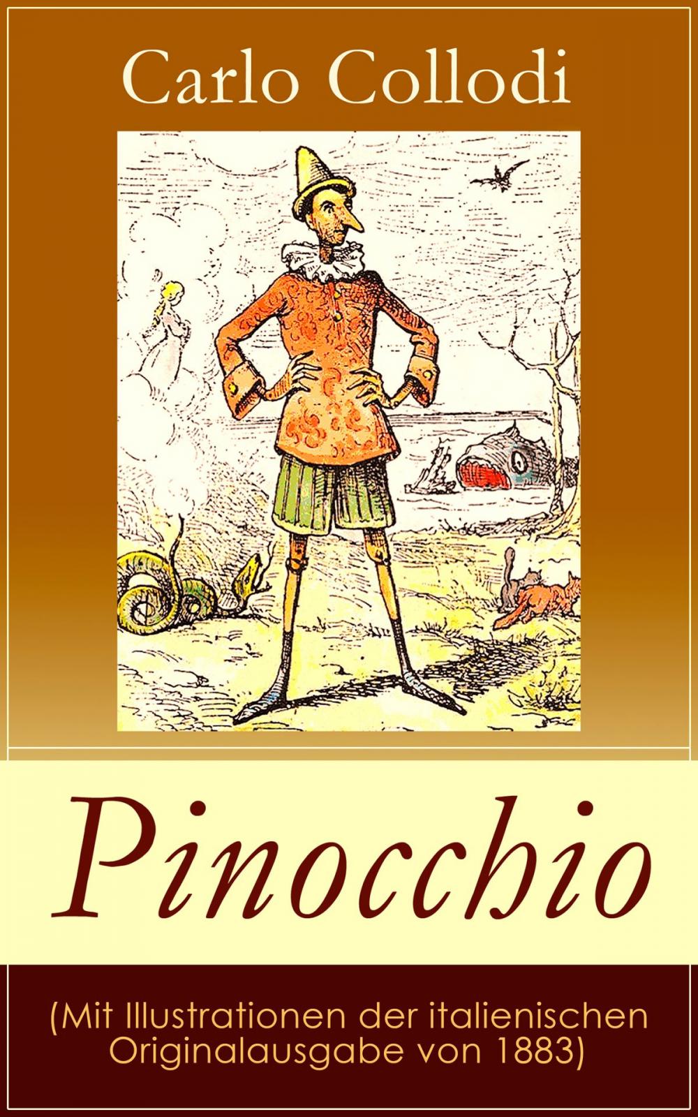 Big bigCover of Pinocchio (Mit Illustrationen der italienischen Originalausgabe von 1883)