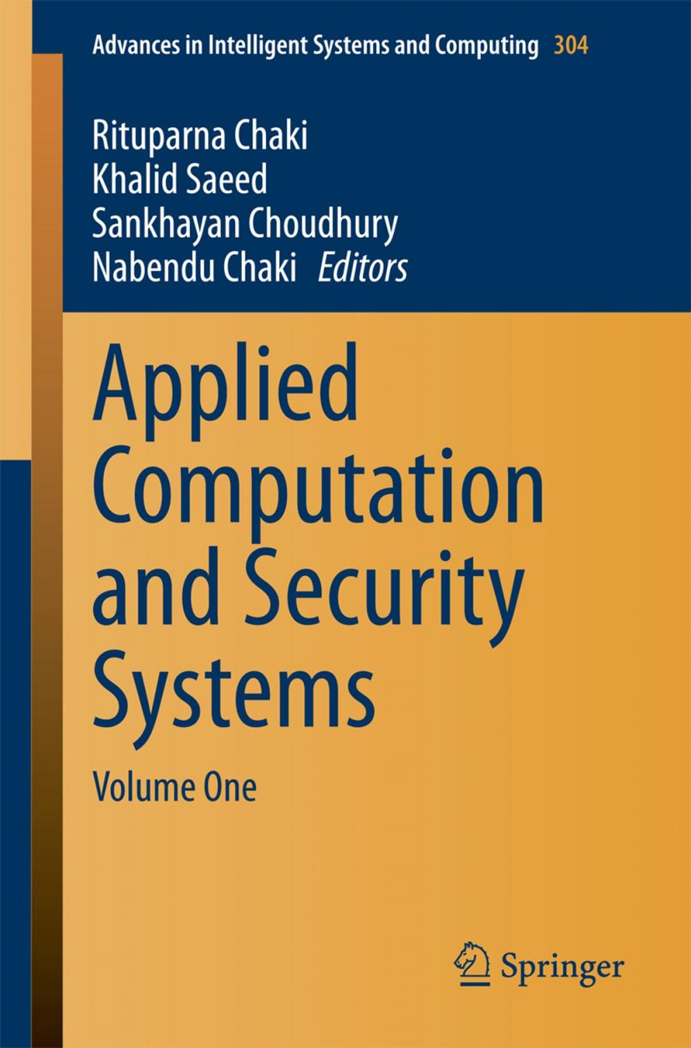 Big bigCover of Applied Computation and Security Systems