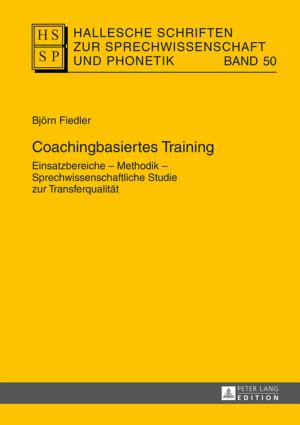 Cover of the book Coachingbasiertes Training by Magdalena Bator